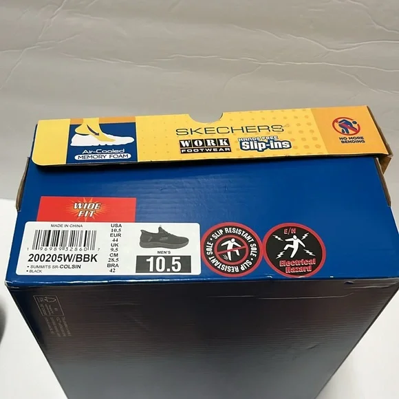 NWT Skechers Work Slip-in Shoes Men’s 10.5 - Picture 7 of 7